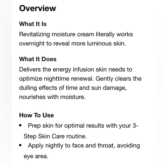 CLINIQUE - Turnaround Overnight - Revitalizing Moisturizer - 50ml - BRAND NEW! - Picture 3 of 3